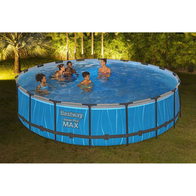 Bestway Steel Pro MAX 18'x48" Above Ground Pool Set w/LED Light & Remote (Used)