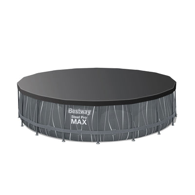 Bestway Steel Pro MAX 18' x 48" Round Above Ground Pool Set w/LED Light & Remote