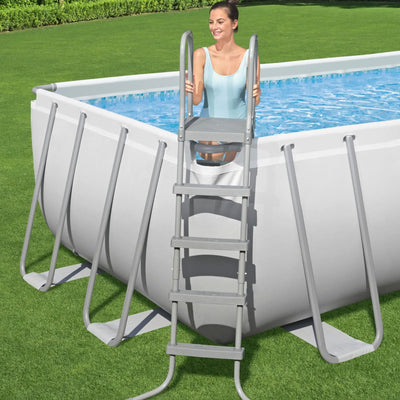 Bestway Power Steel 21' x 9' x 52" Rectangular Above Ground Swimming Pool Set