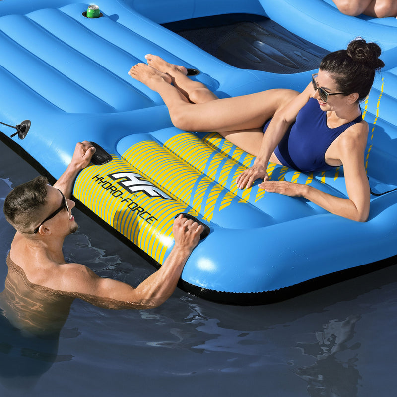 Bestway Hydro Force Detachable Summer Slide 5 Person Inflatable Activity Island