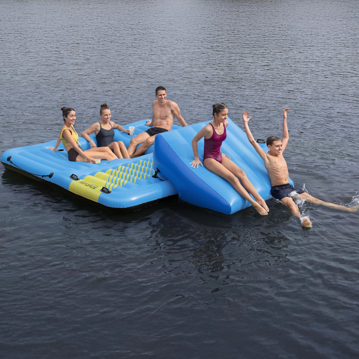 Bestway Hydro Force Detachable Summer Slide 5 Person Activity Island (Open Box) - VMInnovations