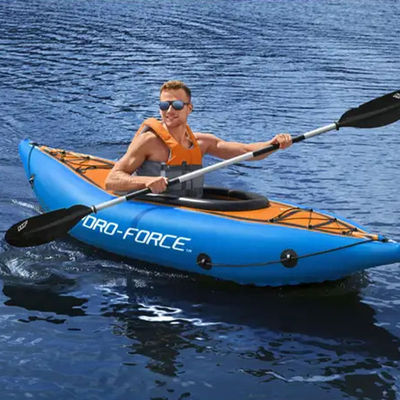 Bestway Force 91” Adjustable Aluminum Locking Kayak Paddle & Grip, Black (Used)