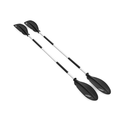 Bestway Hydro Force 91” Adjustable Aluminum Locking Kayak Paddle and Grip, Black