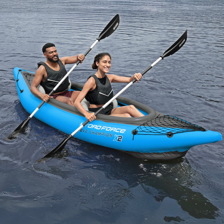 Bestway 91” Adjustable Aluminum Locking Kayak Paddle & Grip, Black (Open Box)