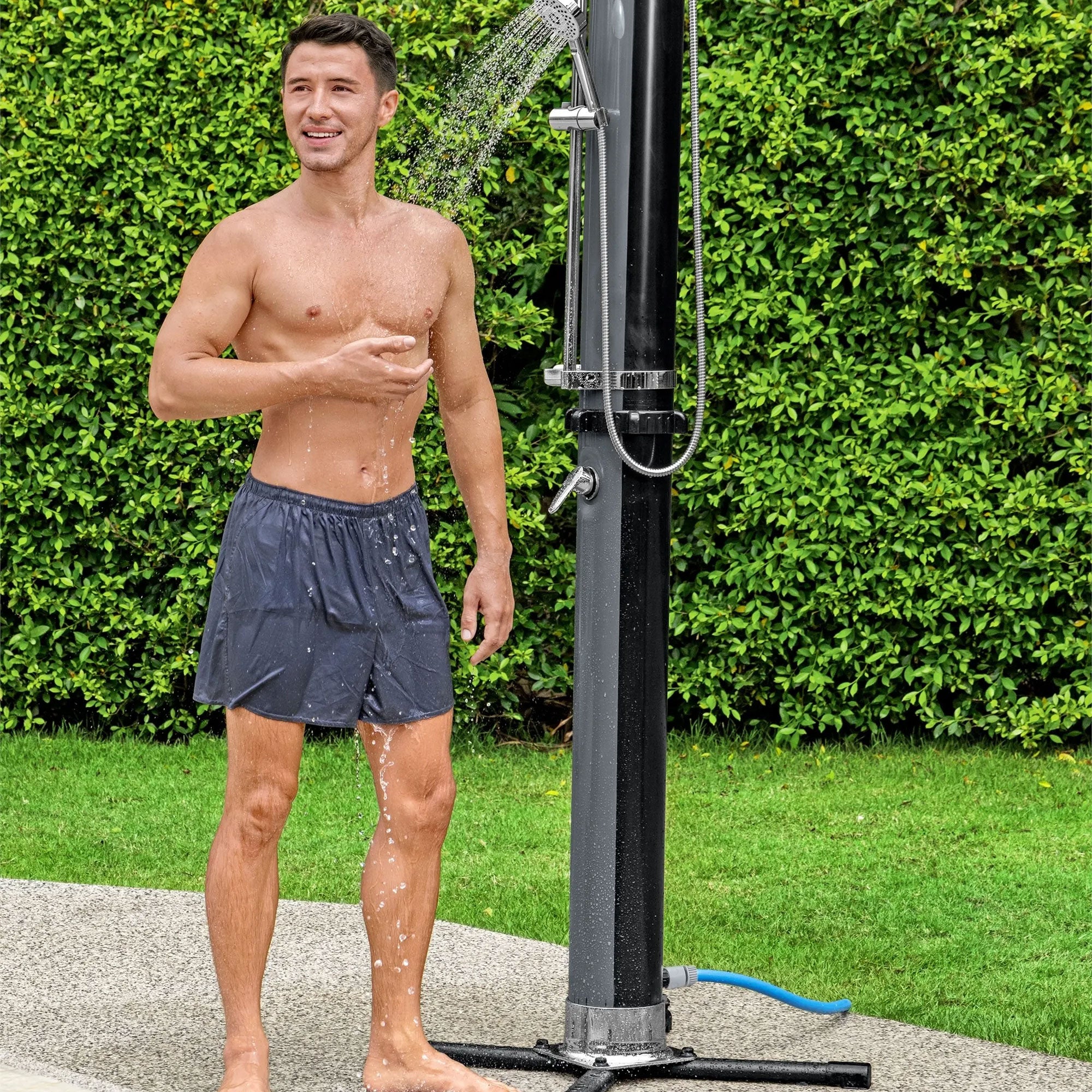 Bestway SolarFlow 9.2 Gallon Solar Heat Outdoor Shower with Adjustable Settings - VMInnovations