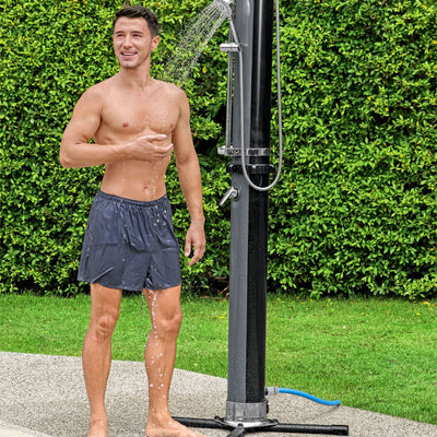 Bestway 9.2 Gal Solar Heat Outdoor Shower w/Adjustable Settings (For Parts) - VMInnovations