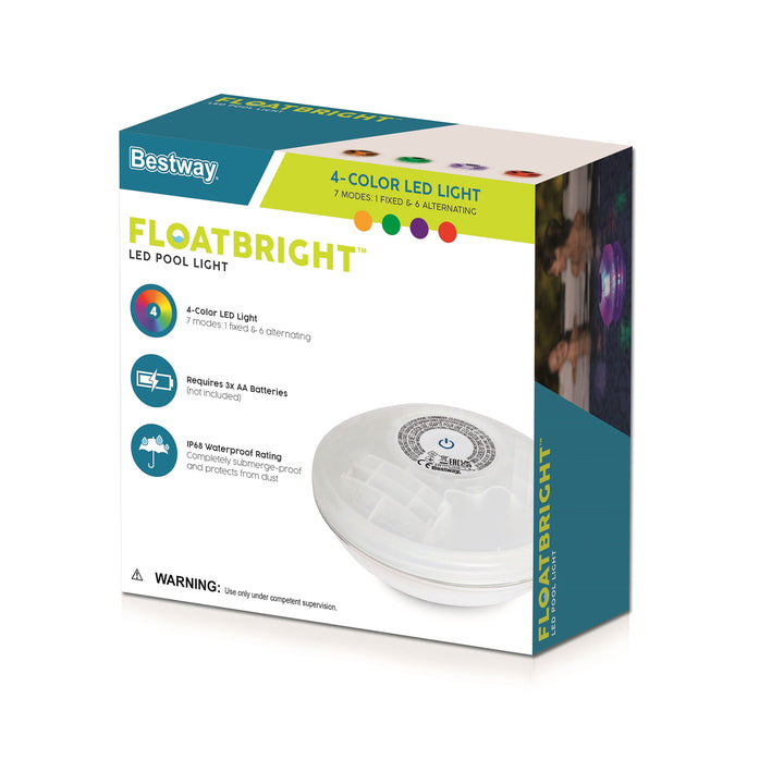 Bestway Flowclear Battery Powered Floating LED Pool Light Accessory(Used)