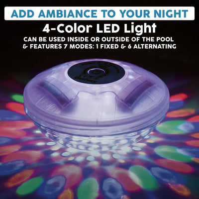 Bestway Flowclear Battery Powered Floating 5 Color LED Pool Light Accessory - VMInnovations