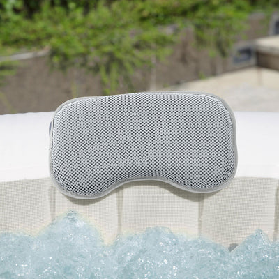 Bestway SaluSpa Padded Headrest Pillows w/Adjustable Strap, Gray,(2Pk)(Open Box)