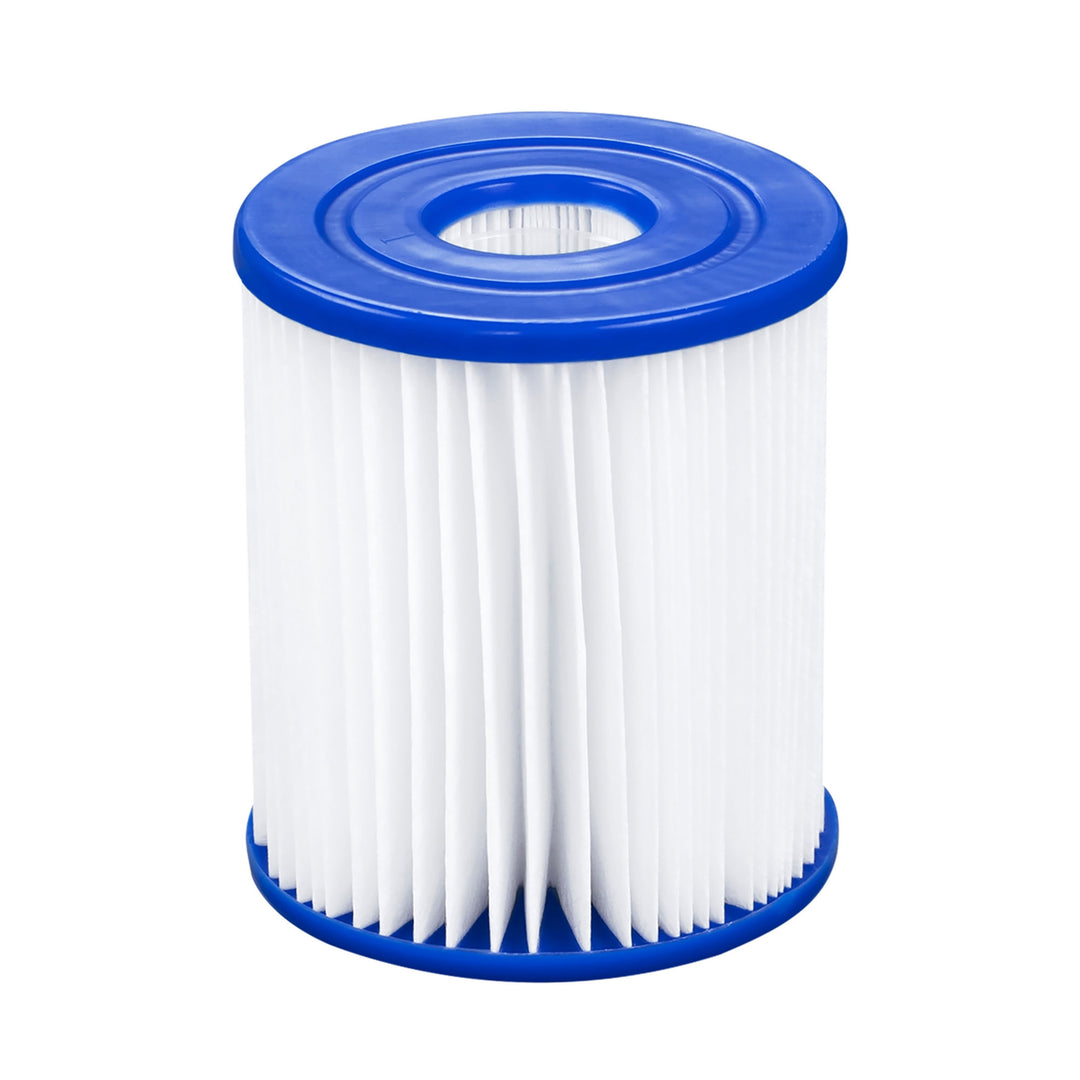 Bestway 8' x 24" Round Inflatable Swimming Pool with Filter Pump, Gray(Open Box)