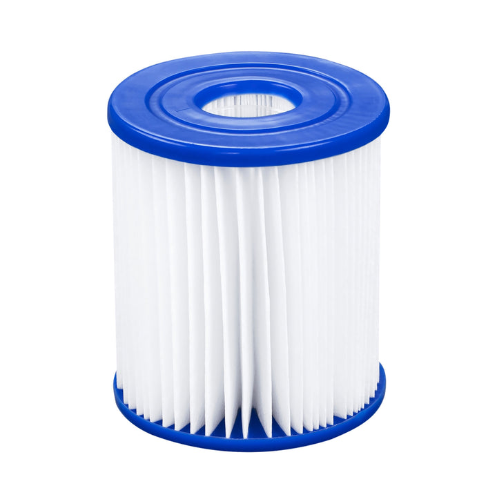 Bestway 8' x 24" Round Inflatable Swimming Pool with Filter Pump, Gray(Open Box)