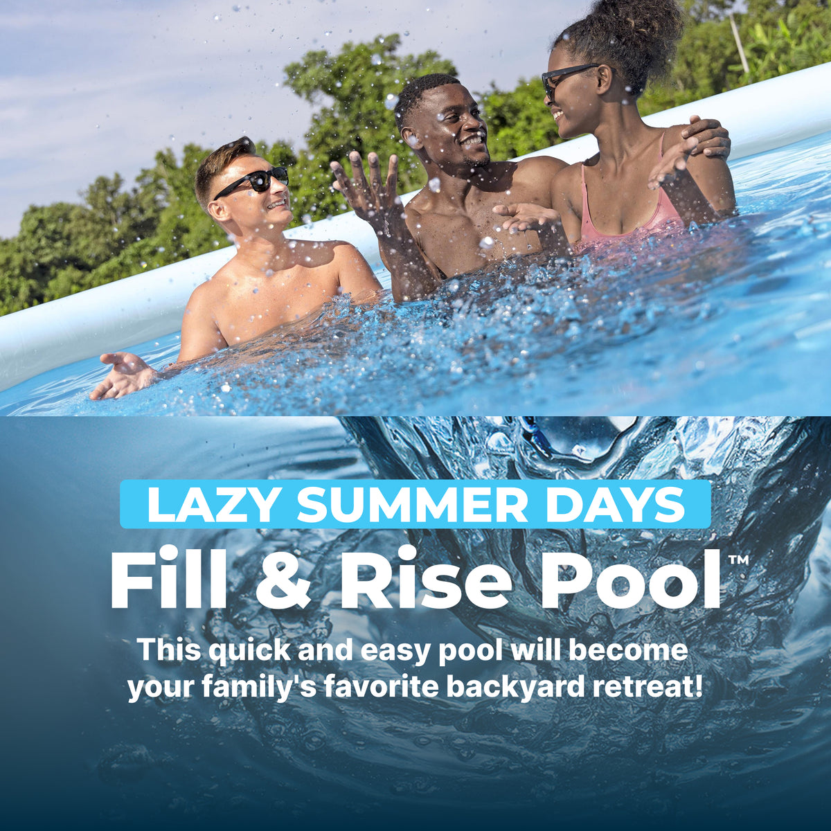 Bestway Fast Set 12' x 30" Inflatable Stacked Stone Swimming Pool Set (Open Box)
