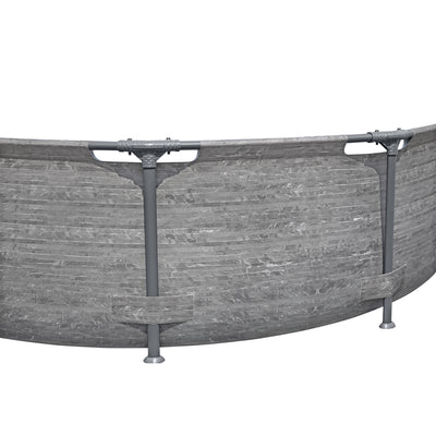 Bestway Steel Pro MAX 10' x 30" Above Ground Outdoor Swimming Pool Set, Gray