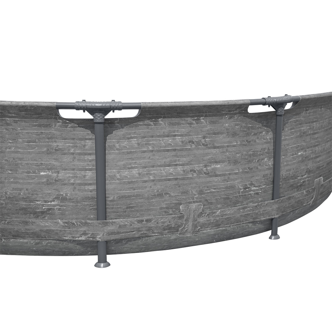 Bestway Steel Pro MAX 12' x 30" Above Ground Swimming Pool Set, Gray (Open Box)