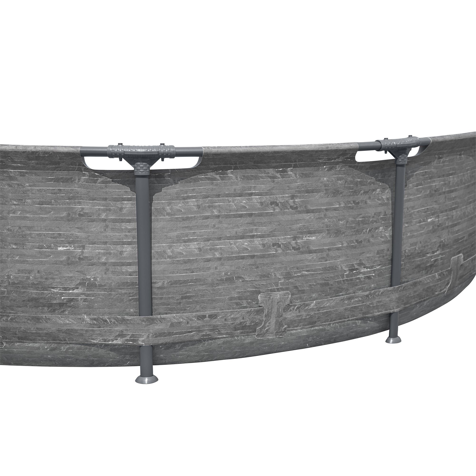 Bestway Steel Pro MAX 12'x30" Above Ground Outdoor Swimming Pool Set, Gray(Used) - VMInnovations