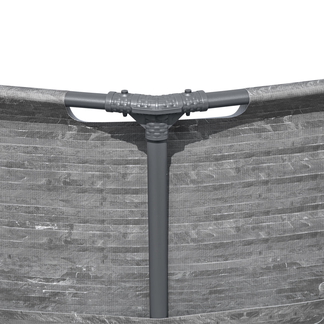 Bestway Steel Pro MAX 12' x 30" Above Ground Swimming Pool Set, Gray (Open Box)