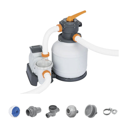 Bestway Flowclear 2200 Gallon Sand Filter Pump for Above Ground Pools (Damaged)