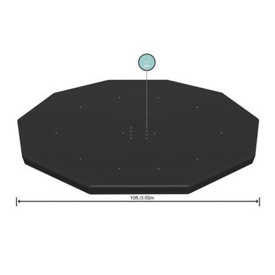 Bestway Flowclear Round 10' Pool Cover for Above Ground Frame Pools (Cover Only) - VMInnovations