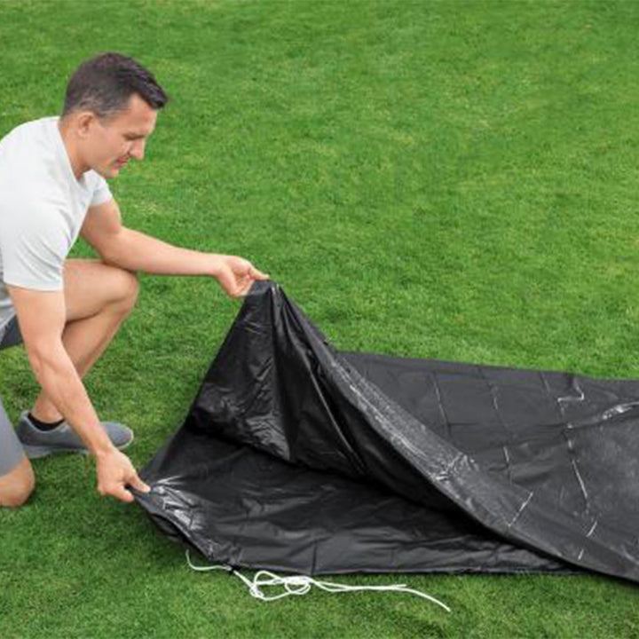 Bestway Round 10' Pool Cover for Above Ground Frame Pools (Cover Only)(Open Box)