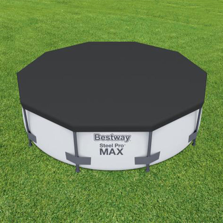 Bestway Round 10' Pool Cover for Above Ground Frame Pools (Cover Only)(Open Box)