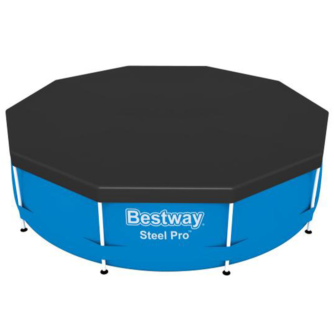 Bestway Flowclear Round 10' Pool Cover for Above Ground Frame Pools (Cover Only)