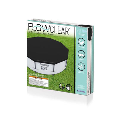 Bestway Flowclear Round 10' Pool Cover for Above Ground Frame Pools (Cover Only)