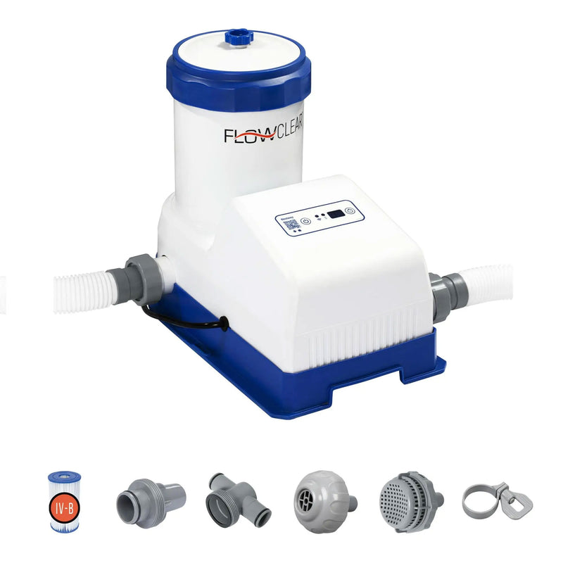 Bestway Flowclear Smart Touch 2000 GPH WiFi Controlled Pool Filter Pump System