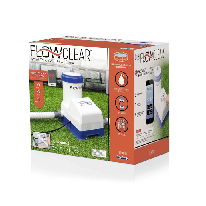 Bestway Flowclear Smart 2000 GPH WiFi Controlled Pool Filter Pump System (Used) - VMInnovations