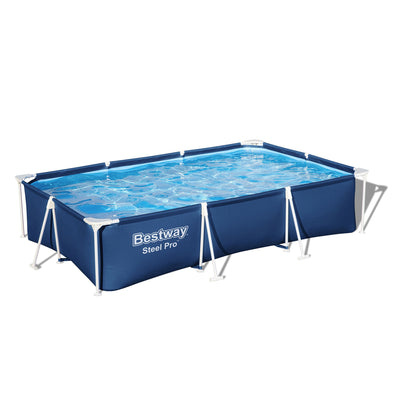 Bestway Steel 9'10" x 6'7" x 26" Rectangle Pool w/DuraPlus Liner (Open Box)