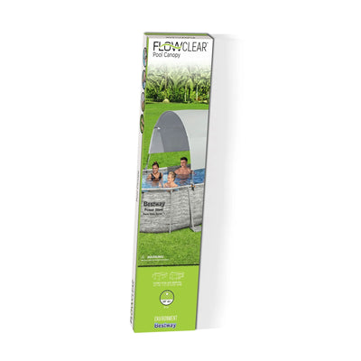 Bestway Pool Canopy for 6' 11" to 11' 2" Above Ground Pools, Gray (Used) - VMInnovations