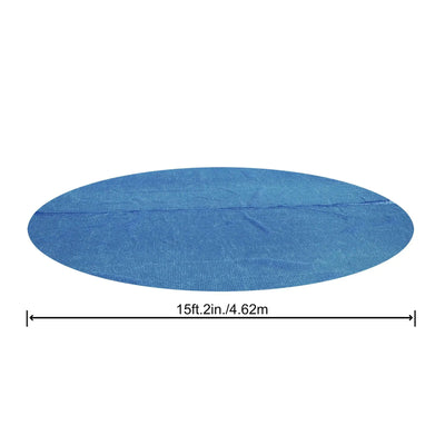 Bestway Flowclear 15ft Round Above Ground Pool Solar Pool Cover Only, Blue(Used)