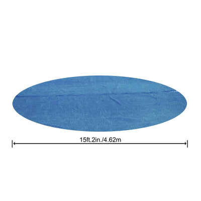 Bestway Flowclear 15 Feet Round Above Ground Pool Solar Pool Cover Only, Blue