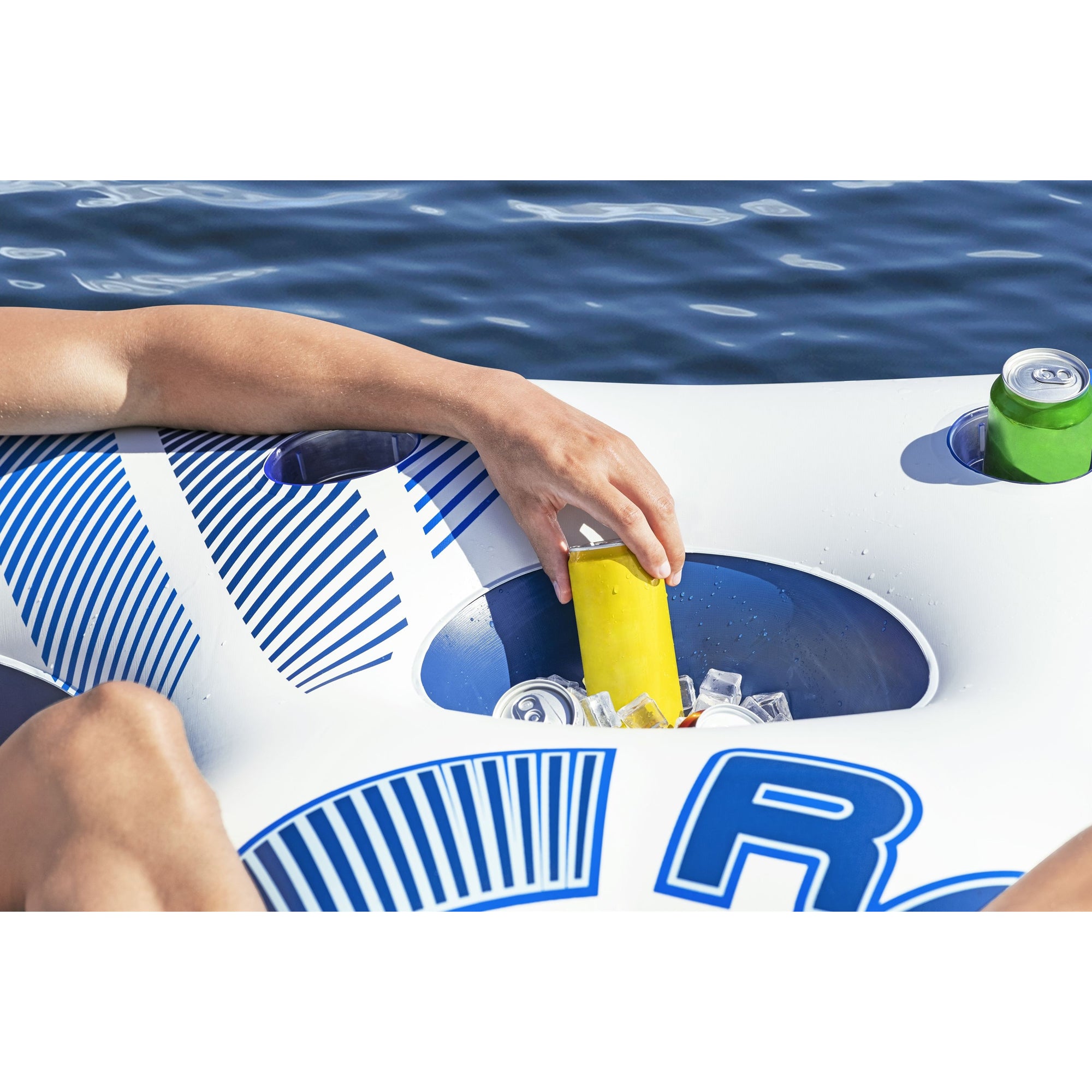 Hydro-Force Rapid Rider 4 Person Inflatable River Tube w/ Built-in Coolers(Used) - VMInnovations
