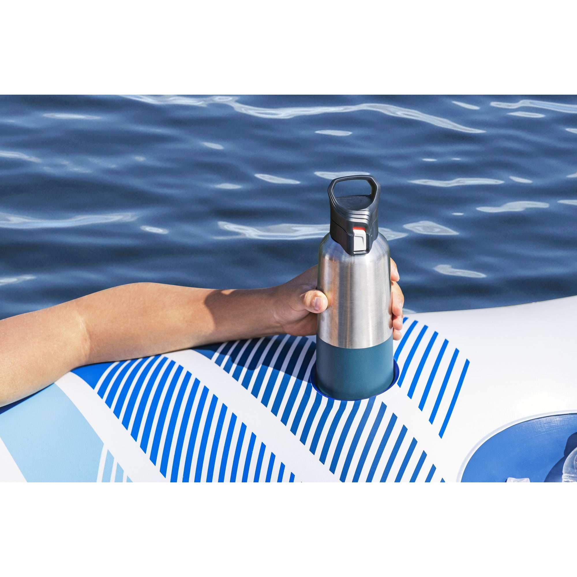 Hydro-Force Rapid Rider Quad 4 Person River Tube w/ Built-in Coolers (Open Box) - VMInnovations