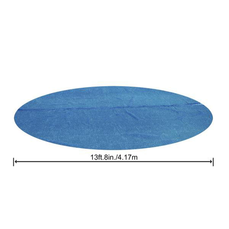 Bestway Flowclear 14 Feet Round Above Ground Pool Solar Pool Cover Only, Blue