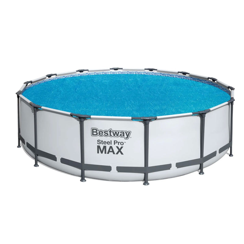 Bestway Flowclear 14Ft Above Ground Pool Solar Pool Cover Only, Blue (Open Box)