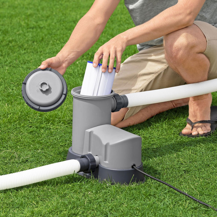 Bestway Flowclear 1,500 GPH 120V Above Ground Swimming Pool Filter Pump (Used)