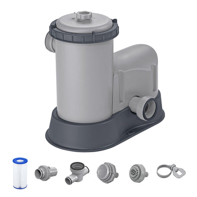 Bestway Flowclear 1,500 GPH 120V Above Ground Swimming Pool Water Filter Pump