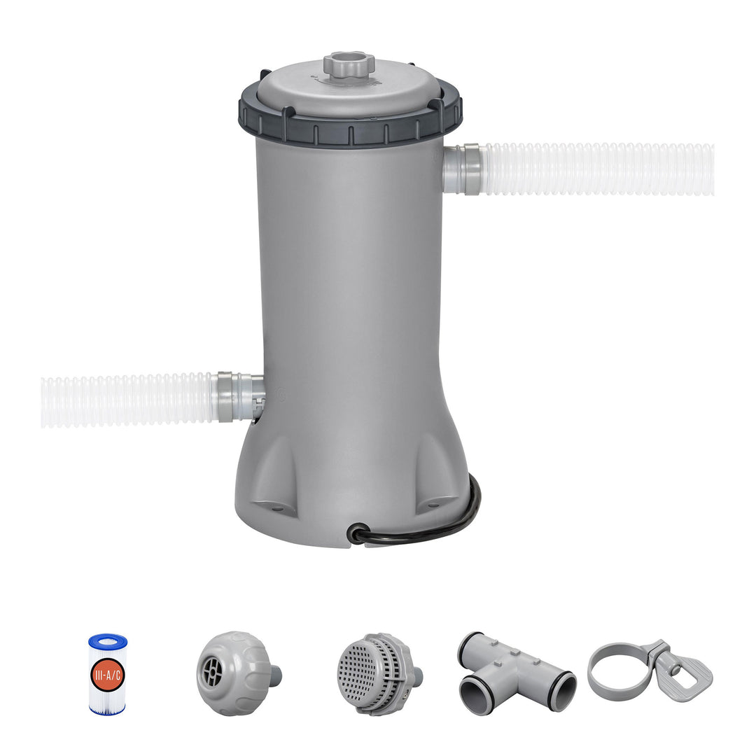 Bestway 530 Gallons per Hour Above Ground Swimming Pool Filter Pump (Open Box)