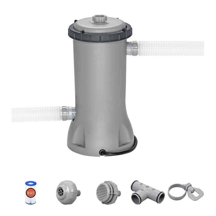 Bestway 530 Gallons per Hour Above Ground Swimming Pool Filter Pump (Open Box)