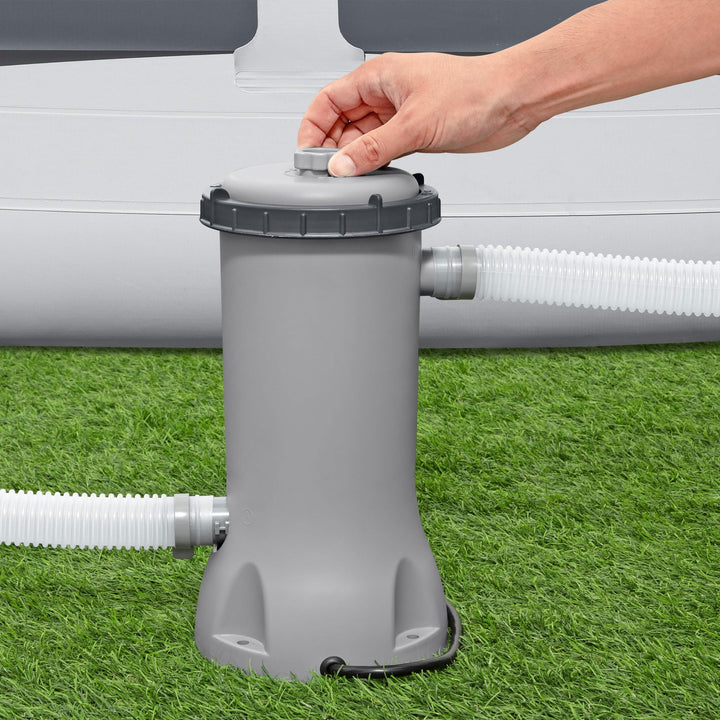 Bestway 530 Gallons per Hour Above Ground Swimming Pool Filter Pump (Open Box)