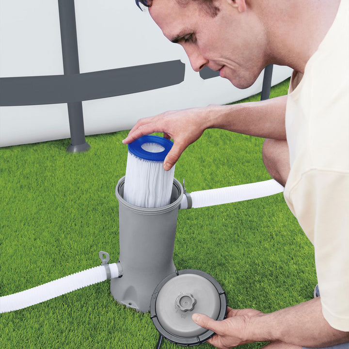 Bestway 530 Gallons per Hour Above Ground Swimming Pool Filter Pump (Open Box) - VMInnovations