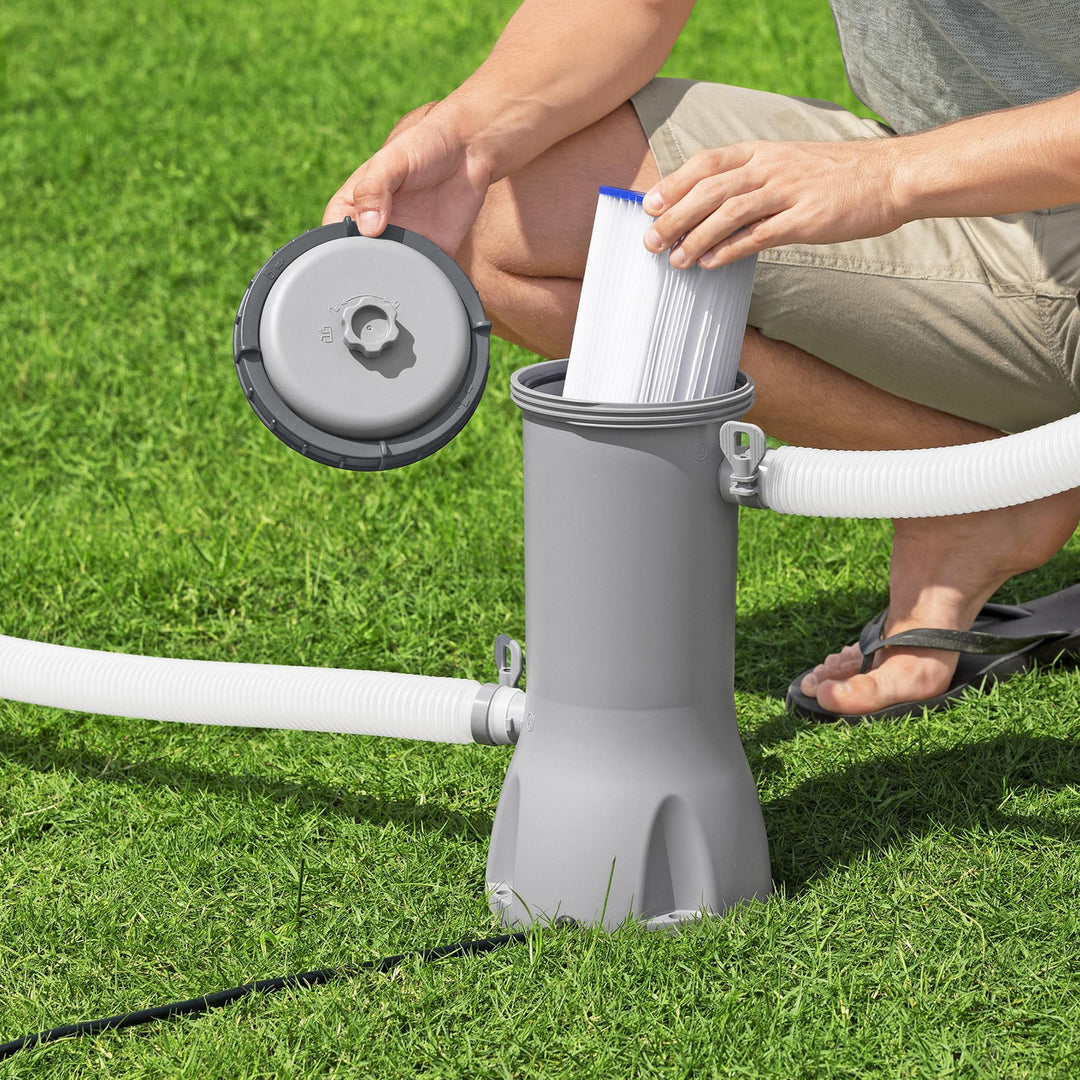 Bestway Flowclear 1,000GAL/Hour Above Ground Swimming Pool Filter Pump(Open Box)