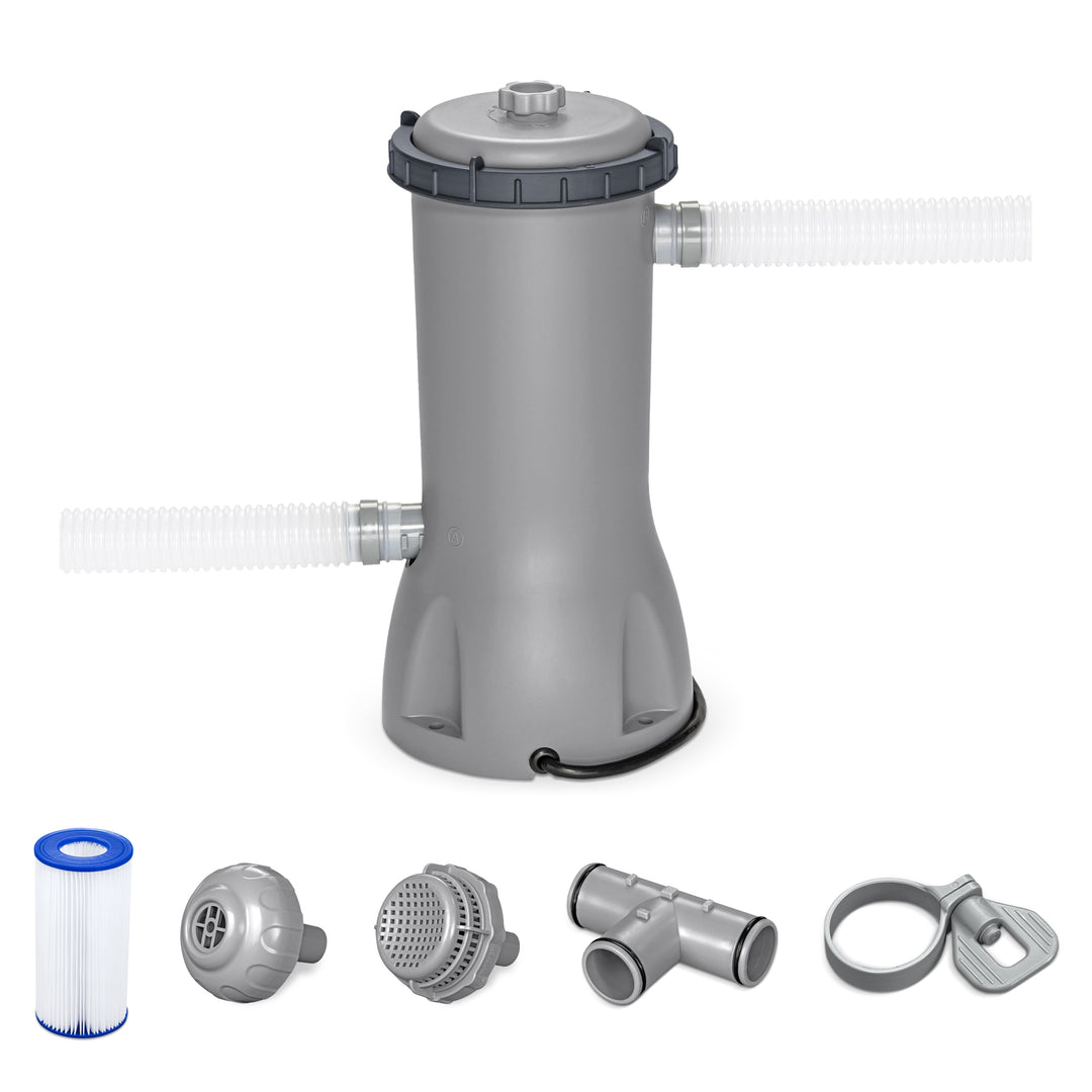 Bestway Flowclear 1,000GAL/Hour Above Ground Swimming Pool Filter Pump(Open Box) - VMInnovations