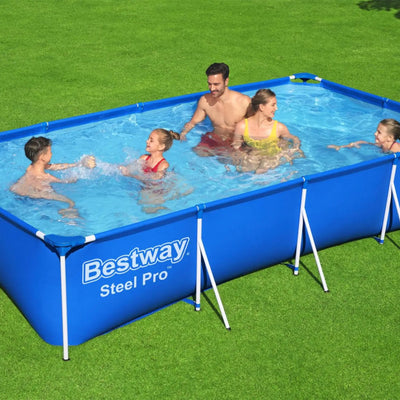 Bestway Steel Pro 13 Foot x 32 Inch Above Ground Swimming Pool, Blue (For Parts)