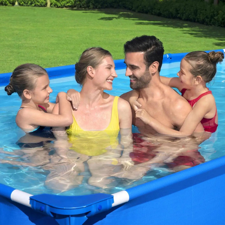Bestway Steel Pro 13ft x 32 Inch Above Ground Swimming Pool, Blue (Used)