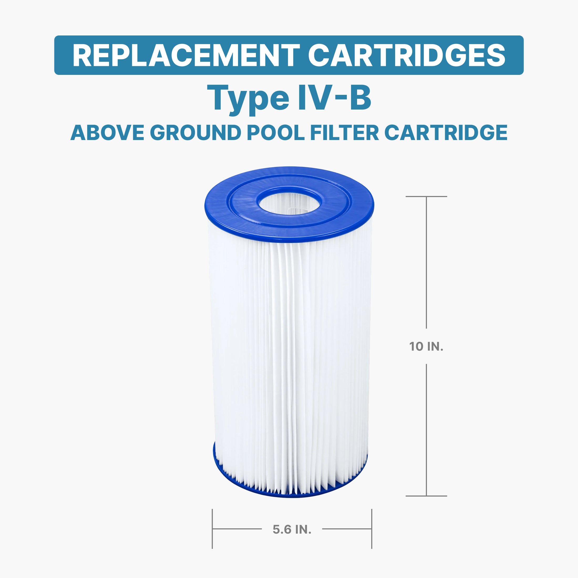 Bestway Flowclear Type IV and B Filter Pump Replacement Cartridge for Pools - VMInnovations