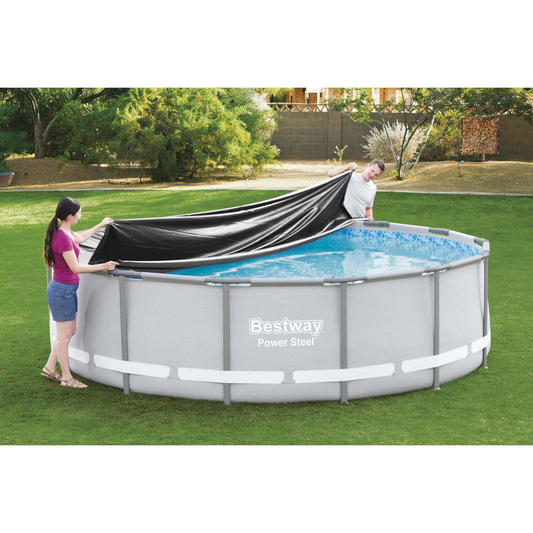 Bestway Round 14' Pool Cover for Above Ground Frame Pools Cover Only(Open Box)
