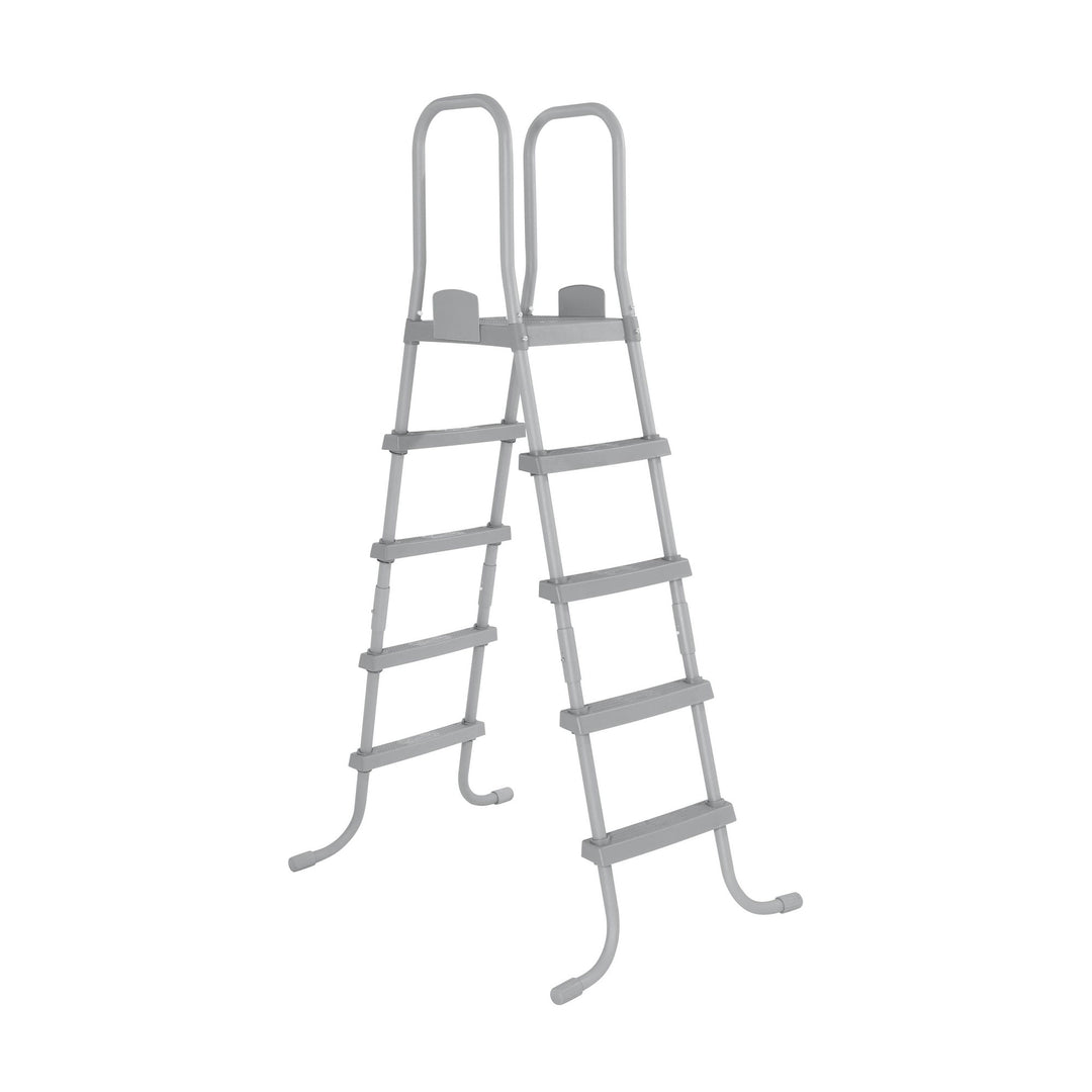 Bestway 52" Heavy Duty Metal A Frame Above Ground Pool Ladder (Open Box)