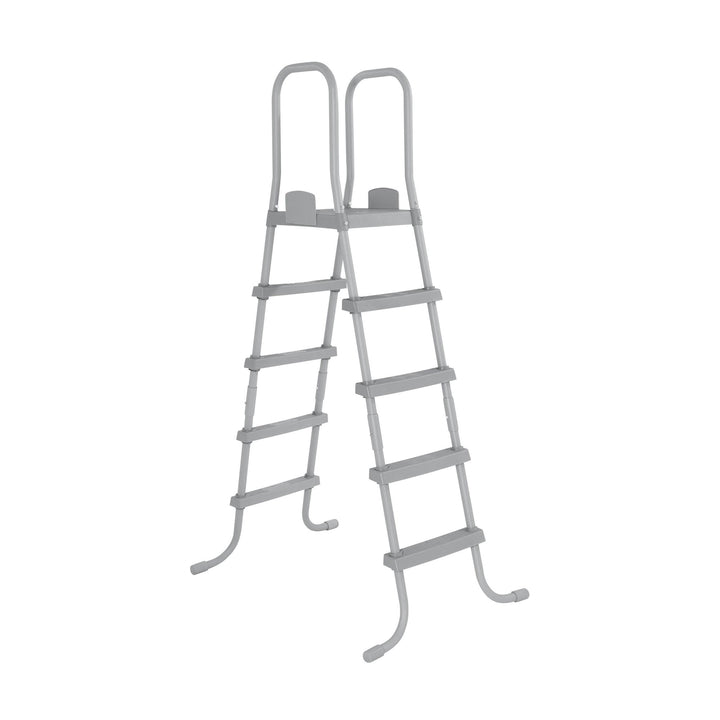 Bestway 52" Heavy Duty Metal A Frame Above Ground Pool Ladder (Open Box)